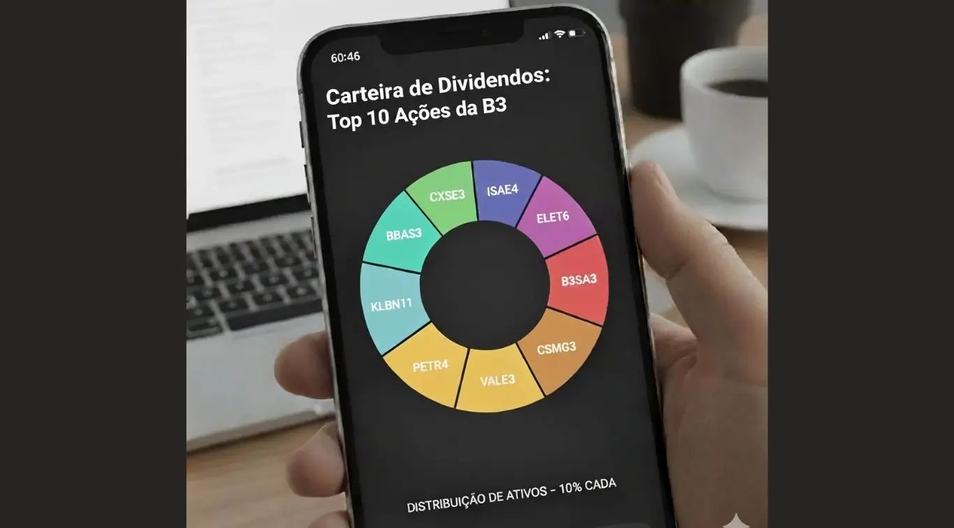 Carteira de Dividendos Top10 Ações boas pagadoras da B3.