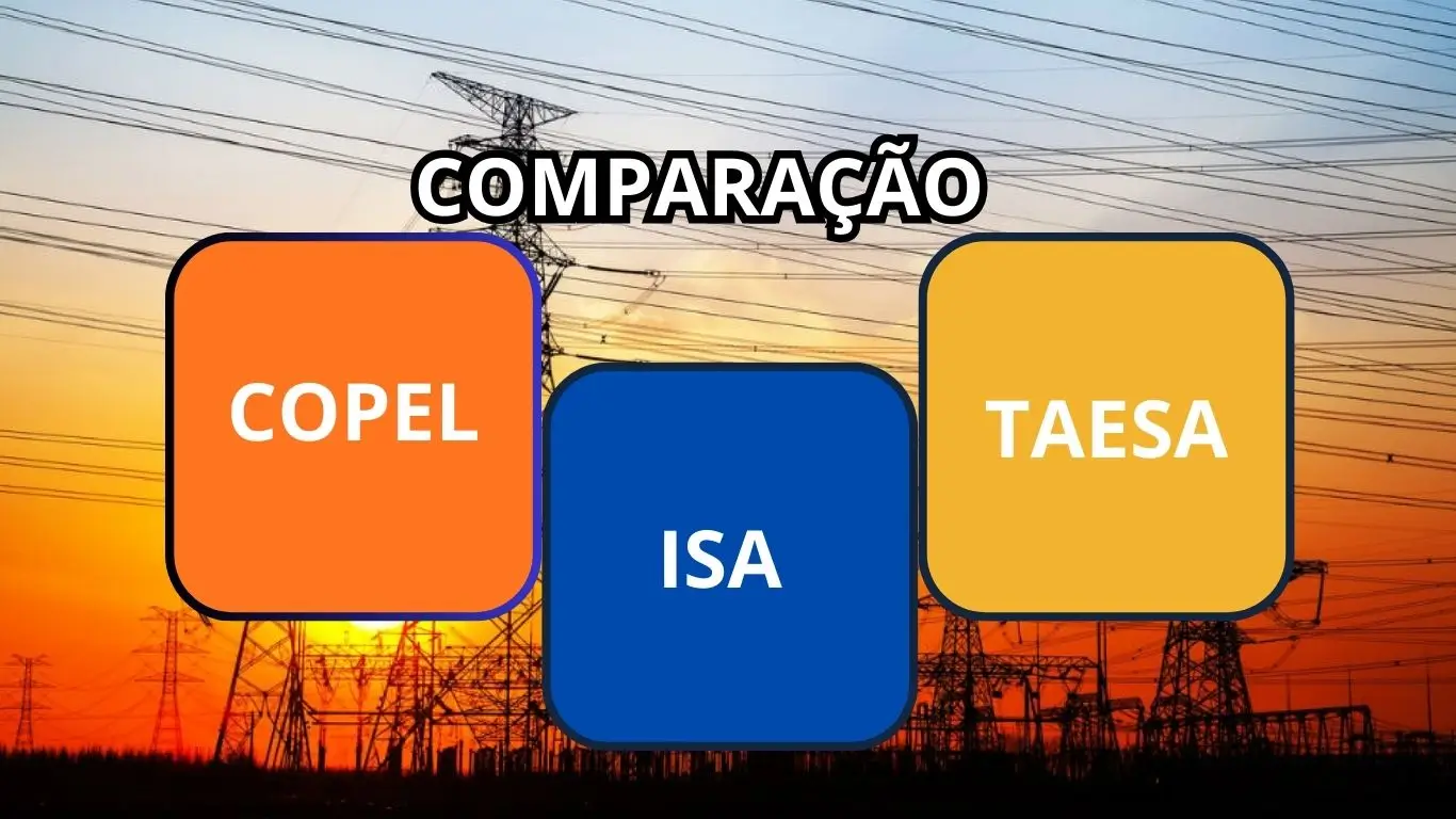 Comparação das empresas de energia- Taesa -Copel- Isa