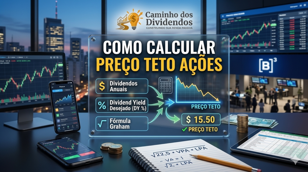 como calcular preço teto ações